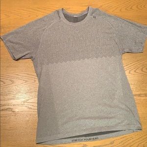 Lululemon grey metal vent tech shirt